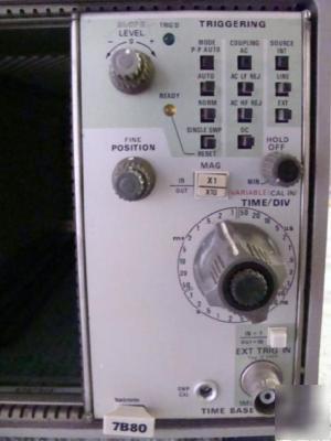 Tektronix 7B80 time base for 7000 series oscilloscopes 