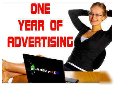 Your ad posted for one year on advanced ad network 