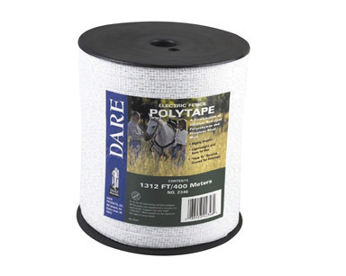 Dare white poly tape great for equestrian 656' 7104185
