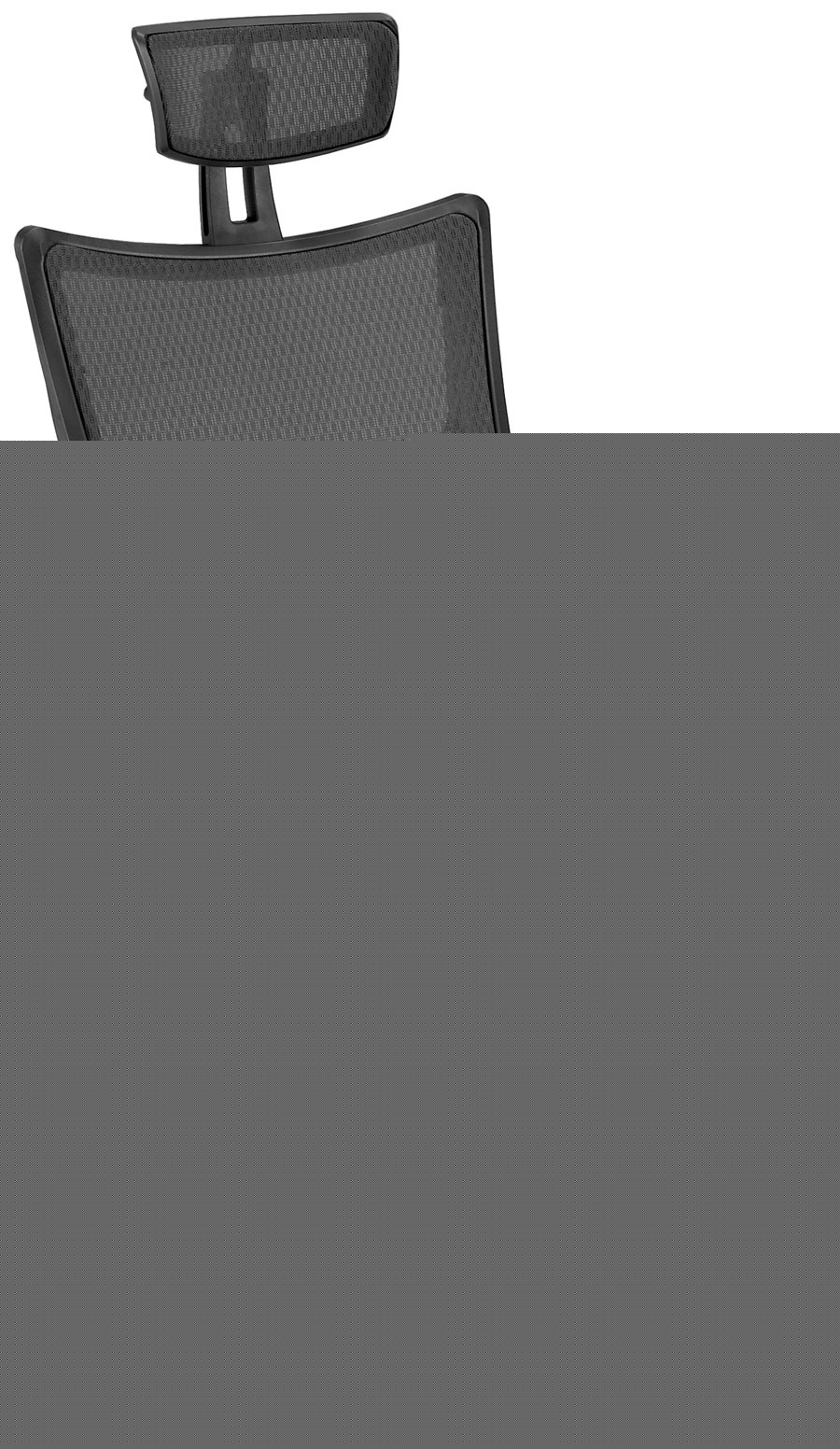 High back executive manager leather office mesh chair