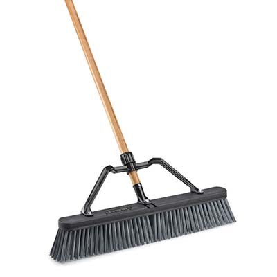 New libman 24IN rough surface industrial push broom - 