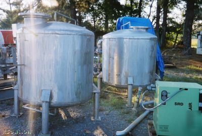 (2) bryant stainless tanks 66