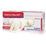 3 boxes of 100 cypress plus pf latex exam gloves medium