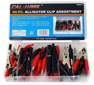 60 pc. alligator clip assortment electrical kit