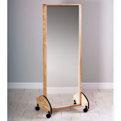 Clinton 6210 hardwood mobile adult glass mirror