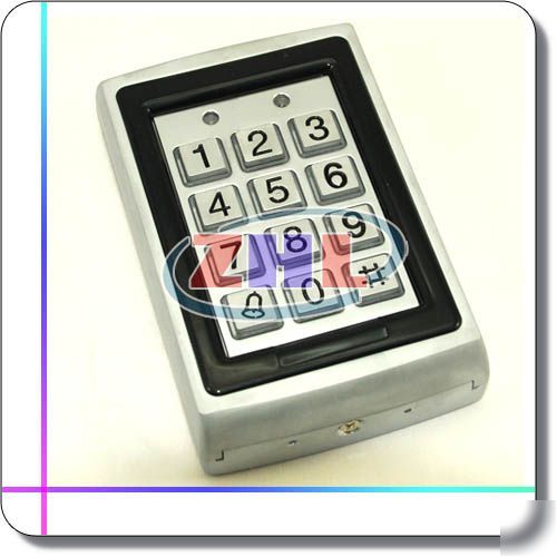 125KHZ illuminated metal keypad and em card reader