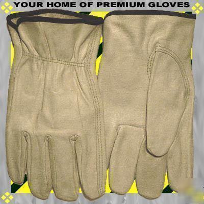2P xxxlg wholesale leather work gloves topgrain cowhide