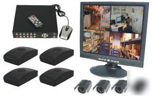 4 channel wireless video dvr complete security system