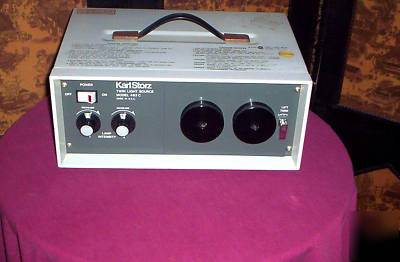 Karl storz light source 2 fiberoptic cables endoscopy