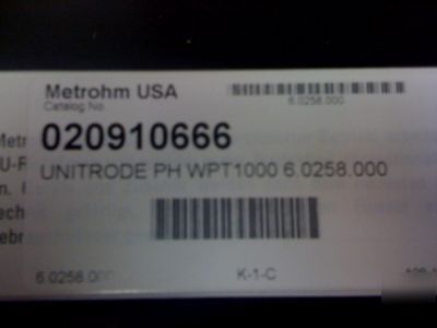 New 3 metrohm ph meters with brand atc ph probes 