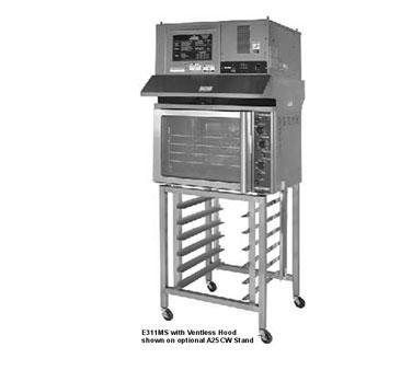 New moffat 1/2 size elec convection oven/stand/hood- 
