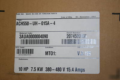 Abb variable frequency drive ACH550-uh-015A-4