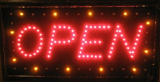 Animated led neon light open sign colorful classic 88