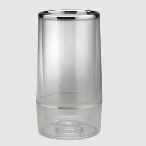 Clear wine bottle cooler pub bar restaurant equipment