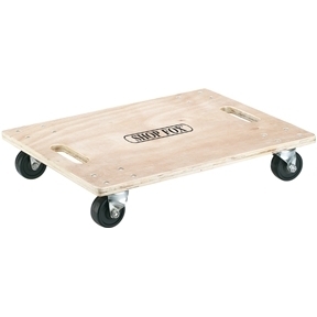 New flat wood wooden wheeled dolly for printers movers
