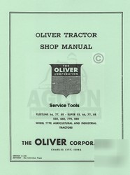 Oliver fleetline 66 77 88 service tools service manual