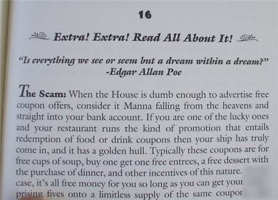 Waiter bartender restaurant bar scam guide bible learn