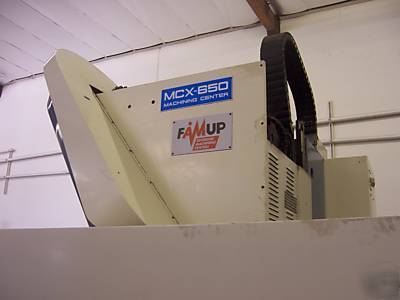 1992 emco famup mcx-650 cnc vmc fanuc om 8K spindle