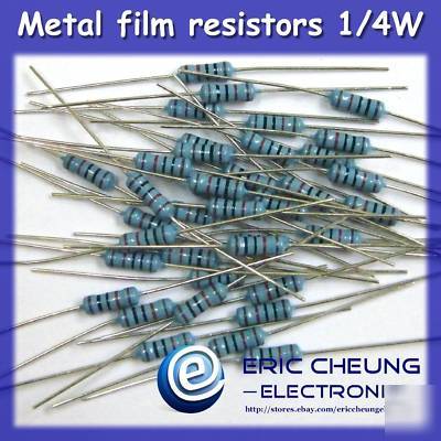200PCS 150K ohm metal film resistors 1/4W +/-1%