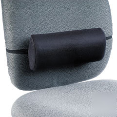 Backrest, lumbar roll, 11-1/2 w x 2-1/2 d x 5 h, black 