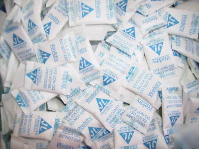 Desiccant sachets 100 x 1GRAM food-grade silica gel 