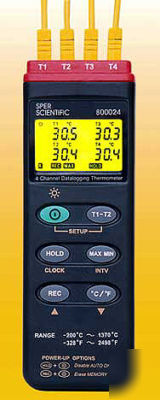 Four-channel digital probe thermometer - 800023