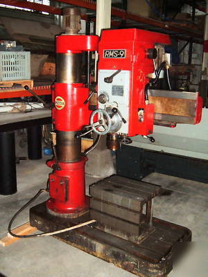 Ikeda rms-9 radial arm drill 3' x 9