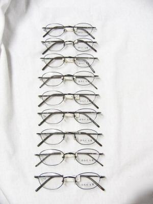 New 9 frame lot oscar de la renta burgundy frames