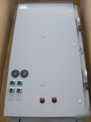 New ch pump panel w 2 motorsavers, ctrl relay, 30A bkrs