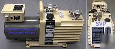7 cfm 2 stage high vacuum pump alcatel edwards leybold