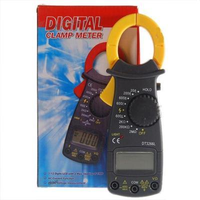 Auto range clamp style digital multimeter with strap