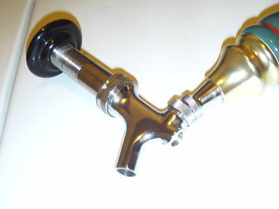 Beer tap handle faucet & shank assembly