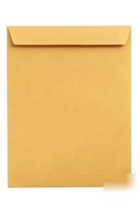 New small brown craft envelope - gummed end flap 