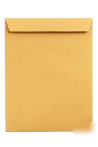 New small brown craft envelope - gummed end flap 