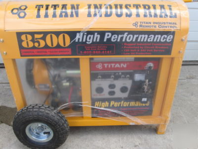 New titan industrial 8500 gas electric generator - 