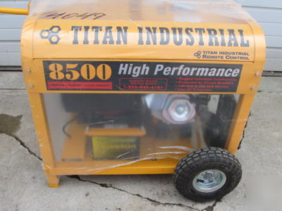 New titan industrial 8500 gas electric generator - 