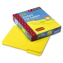 New top tab waterproof poly file folders, 1/3 tab, l...