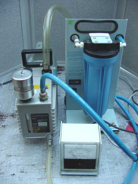 Savant VP100 vp-100 two stage vacuum & oil filter pump