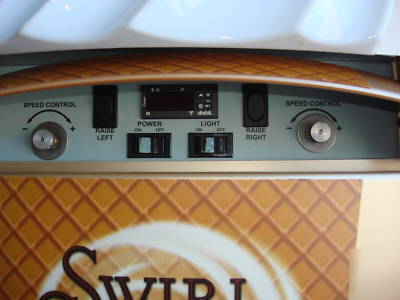 Schwan swirl scoops soft ice cream dispenser
