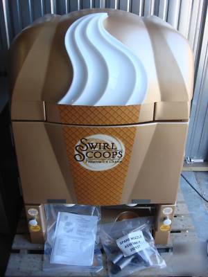 Schwan swirl scoops soft ice cream dispenser