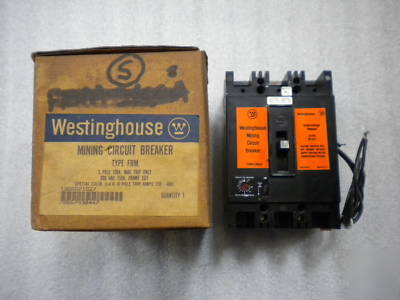 Unused westinghouse 1366D21G27 mining circuit breaker