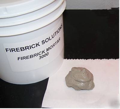 Firebrick refractory mortar 3000 - one gallon