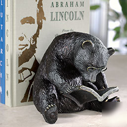 Levenger reading bear bookend *unused*