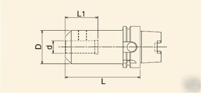 Lyndex HSK63A balanceable end mill holder -1