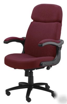 Mayline big & tall pivot arm chair burgundy 6446AG-bu