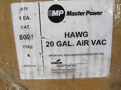 New cooper powertools MP8001 hawg wet/dry air vac (A0)