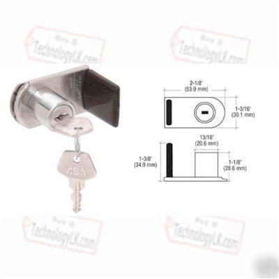 Original type slideguard glue-on keyed lock 