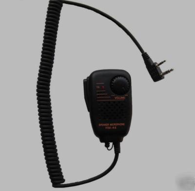 Speaker microphone hm-46 w/volume control for kenwood