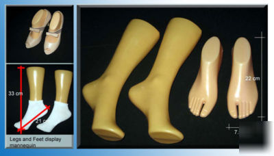 Pairs of legs and feet mannequin display very nice 