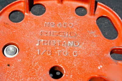 Ridgid pipe tristand chain vise model 460 1/8 to 6 in.